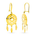18K PENDIENTES ORO AMARILLO LARGOS CALADOS 3 LAGRIMAS CIERRE GANCHO 18K PENDIENTES ORO AMARILLO LARGOS CALADOS 3 LAGRIMAS CIERRE GANCHO