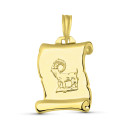 18K COLGANTE HOROSCOPO ORO AMARILLO ARIES PERGAMINO 18K COLGANTE HOROSCOPO ORO AMARILLO ARIES PERGAMINO
