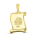 18K HOROSCOPO ORO AMARILLO CANCER PERGAMINO 18K HOROSCOPO ORO AMARILLO CANCER PERGAMINO
