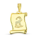 18K HOROSCOPO ORO AMARILLO CAPRICOR 20X14 MM 18K HOROSCOPO ORO AMARILLO CAPRICOR 20X14 MM