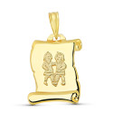 18K HOROSCOPO ORO AMARILLO GEMINIS PERGAMINO 18K HOROSCOPO ORO AMARILLO GEMINIS PERGAMINO