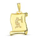 18K HOROSCOPO ORO AMARILLO SAGITARIO PERGAMINO 18K HOROSCOPO ORO AMARILLO SAGITARIO PERGAMINO