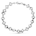 18K PULSERA ORO BLANCO MOTIVOS. 19CM