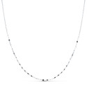 18K CADENA MACIZA ORO BLANCO DIAMANTADA 45CM 1.2 MM 18K CADENA MACIZA ORO BLANCO DIAMANTADA 45CM 1.2 MM