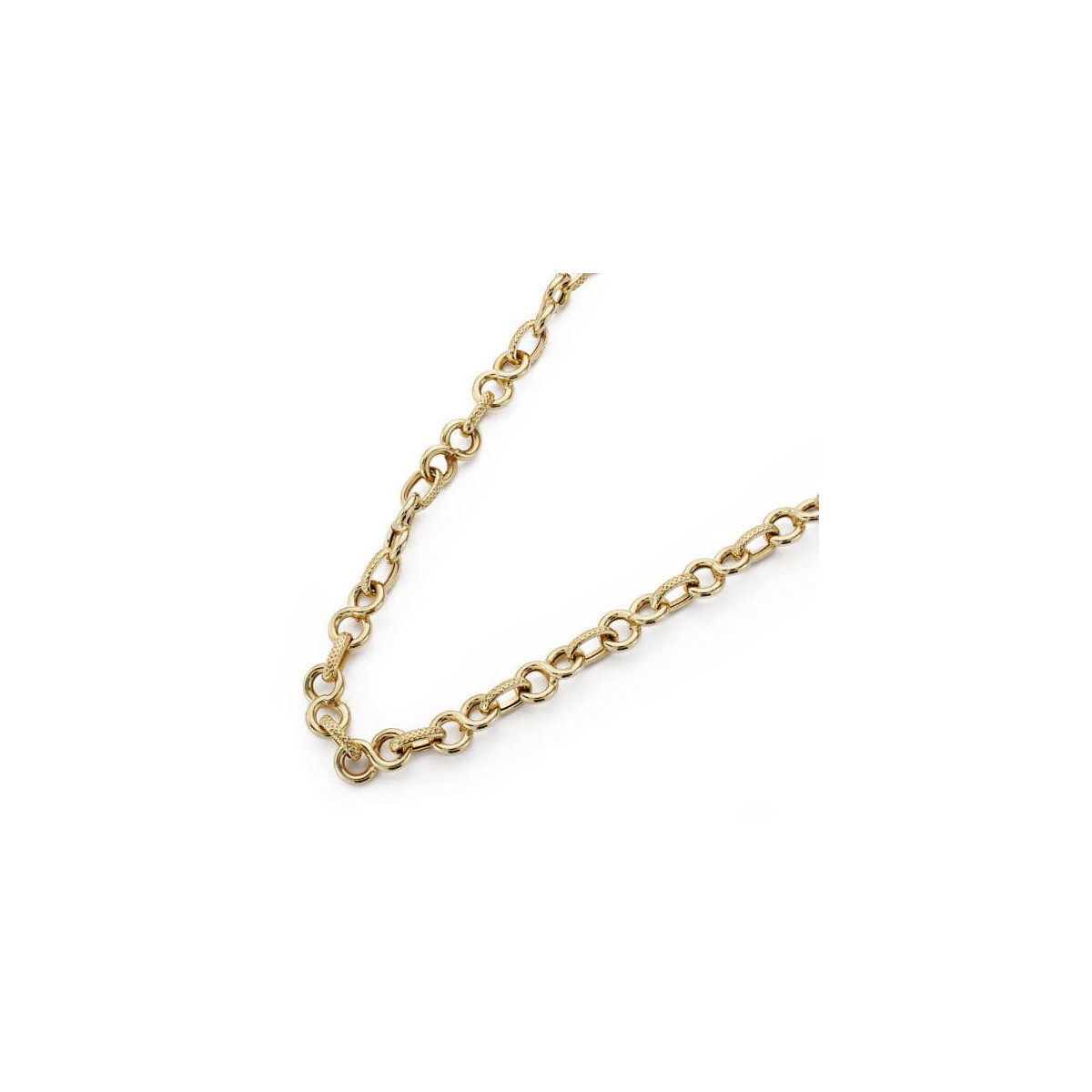 18K GARGANTILLA ORO AMARILLO ESLABONES 45CM