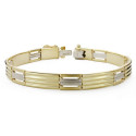 18K PULSERA CABALLERO BICOLOR 21.5 CM 18K PULSERA CABALLERO BICOLOR 21.5 CM