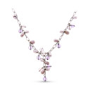 18K GARGANTILLA ORO BLANCO PIEDRAS