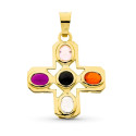 18K COLGANTE CRUZ ORO AMARILLO PIEDRAS 34X30 MM 18K COLGANTE CRUZ ORO AMARILLO PIEDRAS 34X30 MM