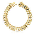 18K PULSERA ORO AMARILLO PRINCESA 10 MM 20CM 12.0 GR