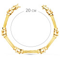 18K PULSERA ORO AMARILLO ESLABONES Y CUADRADOS ANCHO 8 MM LARGO 20CM 18K PULSERA ORO AMARILLO ESLABONES Y CUADRADOS ANCHO 8 MM LARGO 20CM