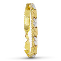 18K PULSERA ORO BICOLOR ESTAMPADA CIRCONITAS. 19CM 18K PULSERA ORO BICOLOR ESTAMPADA CIRCONITAS. 19CM