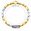 18K PULSERA ORO BICOLOR ESLABONES ARTICULADOS. ANCHO 5 MM 20.5 CM 18K PULSERA ORO BICOLOR ESLABONES ARTICULADOS. ANCHO 5 MM 20.5 CM