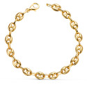 18K PULSERA ORO AMARILLO CALABROTE HUECO ANCHO: 7,5 MM. LARGO: 21CM 18K PULSERA ORO AMARILLO CALABROTE HUECO ANCHO: 7,5 MM. LARGO: 21CM