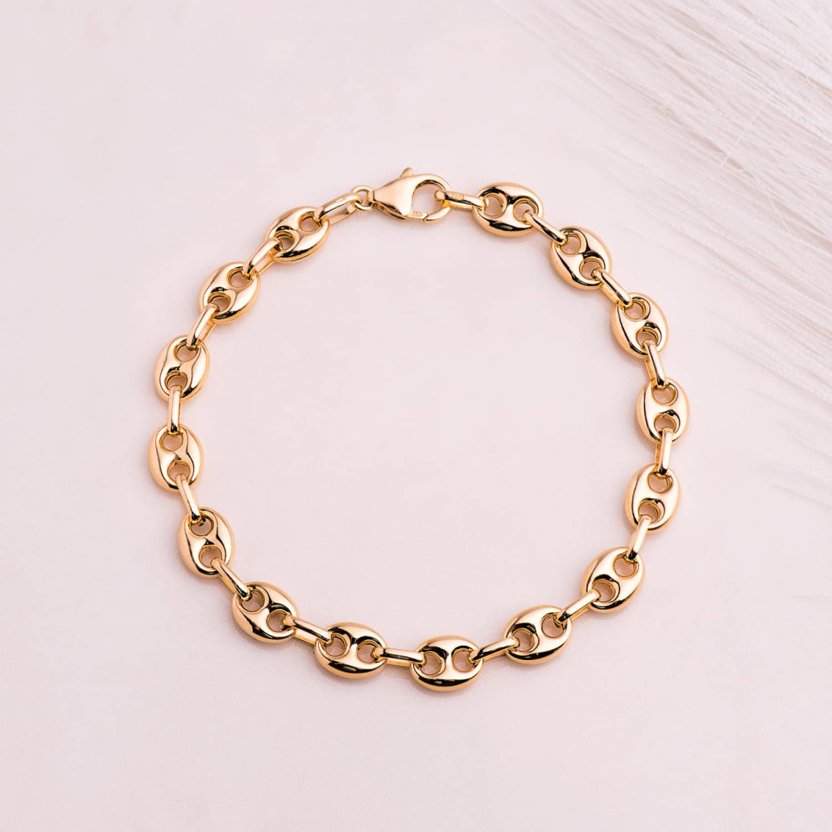 18K PULSERA ORO AMARILLO CALABROTE HUECO ANCHO: 7,5 MM. LARGO:  21CM