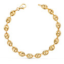 18K PULSERA ORO AMARILLO CALABROTE HUECO ANCHO: 6 MM. LARGO: 19CM 18K PULSERA ORO AMARILLO CALABROTE HUECO ANCHO: 6 MM. LARGO: 19CM