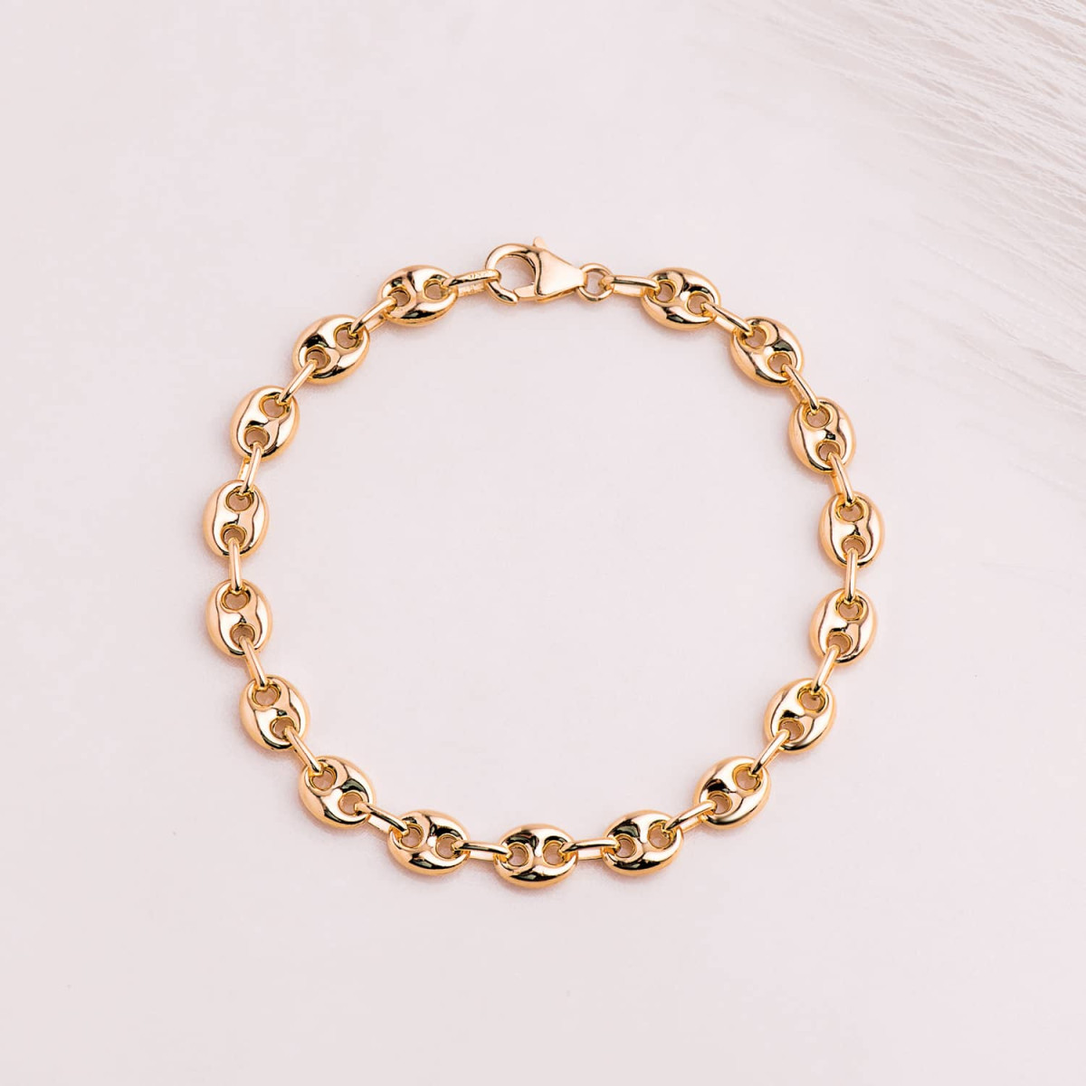 18K PULSERA ORO AMARILLO CALABROTE HUECO ANCHO: 6 MM. LARGO:  19CM