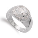 18K SORTIJA ORO BLANCO PIEDRA BLANCA Y CIRCONITAS. ANCHO: 11 MM 18K SORTIJA ORO BLANCO PIEDRA BLANCA Y CIRCONITAS. ANCHO: 11 MM