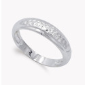 18K SORTIJA ORO BLANCO LISA MARTILLADA. ANCHO: 5 MM 18K SORTIJA ORO BLANCO LISA MARTILLADA. ANCHO: 5 MM