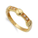 18K SORTIJA ORO AMARILLO BOTONES REDONDOS CON CIRCONITAS. ANCHO: 5 MM 18K SORTIJA ORO AMARILLO BOTONES REDONDOS CON CIRCONITAS. ANCHO: 5 MM