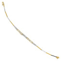 18K PULSERA ORO BICOLOR CON CIRCONITA 20CM