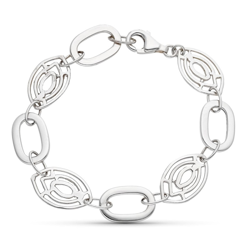18K PULSERA ORO BLANCO 18CM