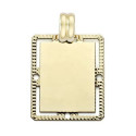 18K PLACA CHAPA ORO AMARILLO FILO TALLADO 26X20 MM 18K PLACA CHAPA ORO AMARILLO FILO TALLADO 26X20 MM
