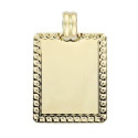 18K PLACA CHAPA ORO AMARILLO FILO TALLADO 26X20 MM 18K PLACA CHAPA ORO AMARILLO FILO TALLADO 26X20 MM