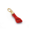 18K COLGANTE ORO AMARILLO HIGA PUÑO MANO PEQUEÑA ROJA CORALINA 17X5.5 MM 18K COLGANTE ORO AMARILLO HIGA PUÑO MANO PEQUEÑA ROJA CORALINA 17X5.5 MM