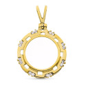 18K COLGANTE ORO AMARILLO MONEDA 19 MM 16 CIRC 18K COLGANTE ORO AMARILLO MONEDA 19 MM 16 CIRC
