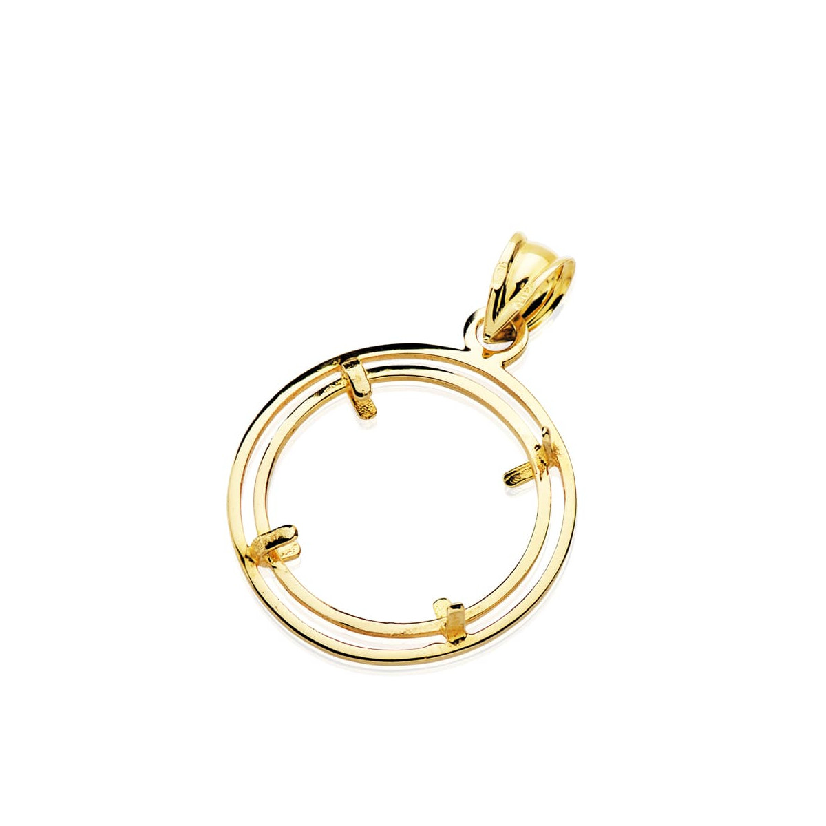 18K COLGANTE ORO AMARILLO PARA MONEDA 18 MM