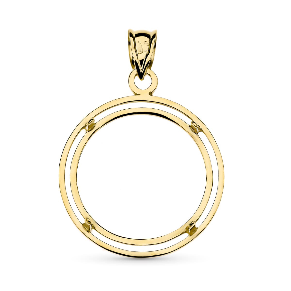 18K COLGANTE ORO AMARILLO MONEDA ALFONSINA 19 MM