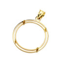 18K COLGANTE ORO AMARILLO PARA MONEDA 22 MM 18K COLGANTE ORO AMARILLO PARA MONEDA 22 MM