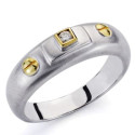 18K SORTIJA ORO BICOLOR DIAMANTE NATURAL TALLA BRILLANTE 0.030 QTS. 18K SORTIJA ORO BICOLOR DIAMANTE NATURAL TALLA BRILLANTE 0.030 QTS.