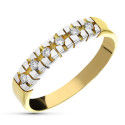 18K SORTIJA ORO BICOLOR DIAMANTES NATURALES TALLA BRILLANTE 0,20 QTS. ANCHO: 4 MM 18K SORTIJA ORO BICOLOR DIAMANTES NATURALES TALLA BRILLANTE 0,20 QTS. ANCHO: 4 MM