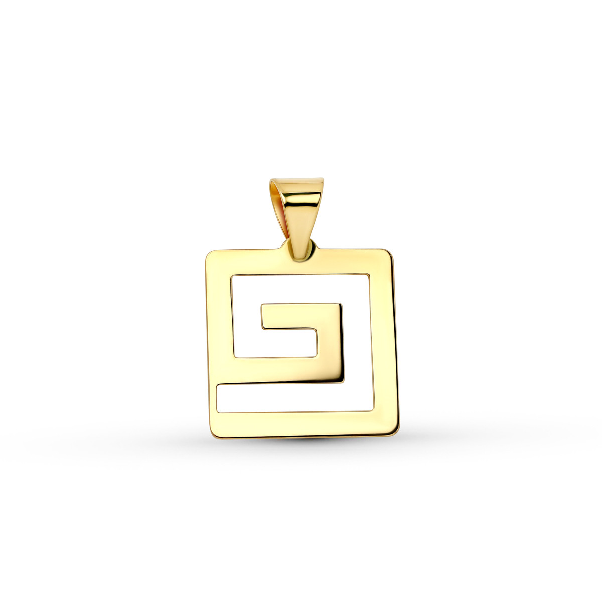18K COLGANTE ORO AMARILLO CUADRADO