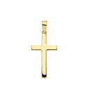 18K CRUZ ORO AMARILLO LISA PALO RECTANGULAR. 23X12 MM