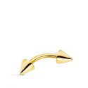 18K PIERCING CEJA ORO AMARILLO DOS PINCHOS. 13X3 MM 18K PIERCING CEJA ORO AMARILLO DOS PINCHOS. 13X3 MM