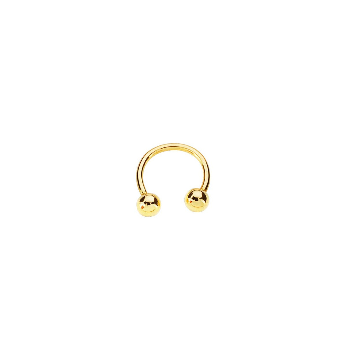 18K PIERCING ORO AMARILLO PEZON. BOLA 4 MM 12X13 MM