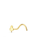 18K PIERCING ORO AMARILLO NARIZ TREBOL 3.5X3MM(PEDIDO MINIMO 3 UNIDADES) 18K PIERCING ORO AMARILLO NARIZ TREBOL 3.5X3MM(PEDIDO MINIMO 3 UNIDADES)