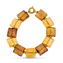 18K PULSERA ORO AMARILLO Y MURANO CUADRADO 18K PULSERA ORO AMARILLO Y MURANO CUADRADO