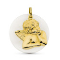 18K COLGANTE ORO AMARILLO ANGEL NACAR 27 MM 18K COLGANTE ORO AMARILLO ANGEL NACAR 27 MM