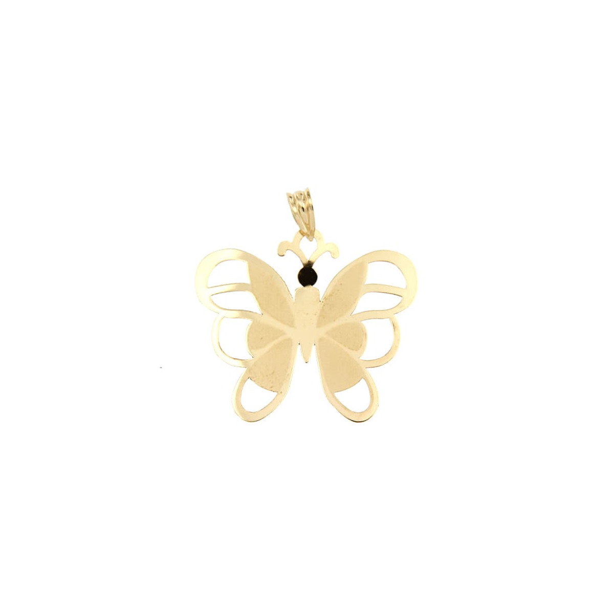 18K COLGANTE ORO AMARILLO LASER MARIPOSA