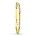 18K PULSERA ORO BICOLOR ESTAMPADA 18K PULSERA ORO BICOLOR ESTAMPADA