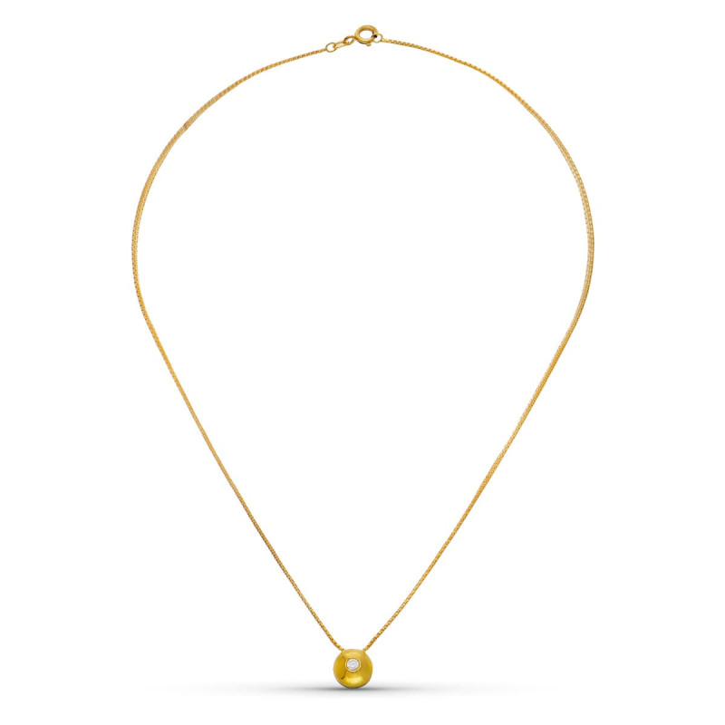 18K GARGANTILLA ORO BICOLOR MOTIVO CIRCONITAS