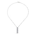 18K GARGANTILLA ORO BLANCO LUNAS CIRCONITAS