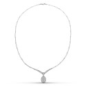 18K GARGANTILLA ORO BLANCO CIRCONITA MOTIVO OVAL 18K GARGANTILLA ORO BLANCO CIRCONITA MOTIVO OVAL