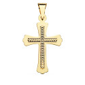 18K CRUZ ORO AMARILLO TALLADA 34X22 MM 18K CRUZ ORO AMARILLO TALLADA 34X22 MM