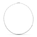 18K GARGANTILLA ORO BLANCO CIRCONITA 45CM 18K GARGANTILLA ORO BLANCO CIRCONITA 45CM