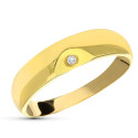 18K SORTIJA ORO AMARILLO DIAMANTE NATURAL 0,015 QTS. ANCHO: 5 MM 18K SORTIJA ORO AMARILLO DIAMANTE NATURAL 0,015 QTS. ANCHO: 5 MM