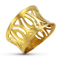 18K SORTIJA ORO AMARILLO MACIZA HOJAS CALADAS. ANCHO: 13 MM 18K SORTIJA ORO AMARILLO MACIZA HOJAS CALADAS. ANCHO: 13 MM